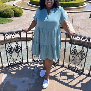 Lucky Brand Teal Midi Dress